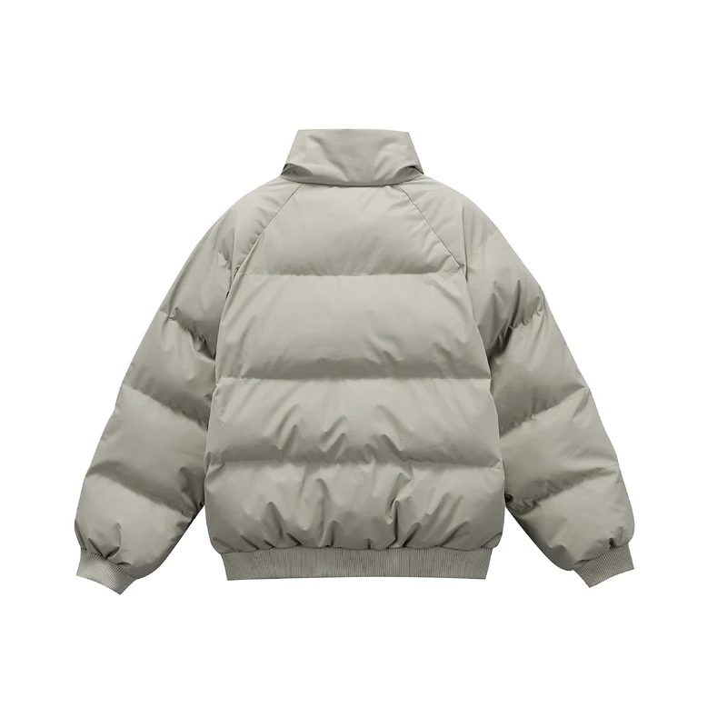 Damen Oversize gesteppte Steppjacke mit hohem Stehkragen und Rippbündchen Nord Taschen