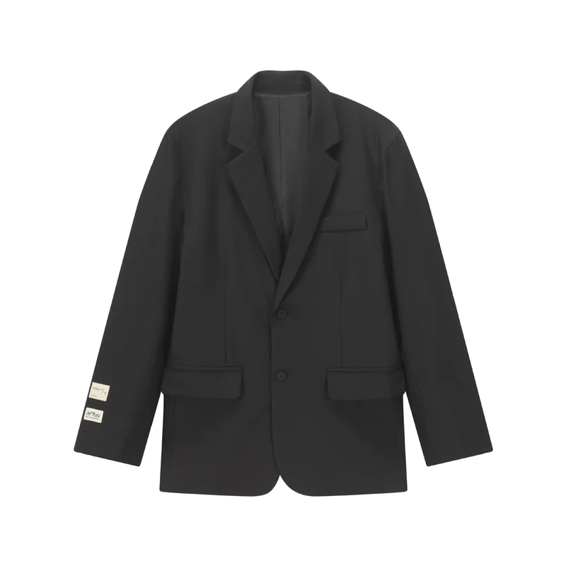 Damen Oversize Blazer mit Reverskragen, Zweiknopfleiste und Pattentaschen Nord Taschen