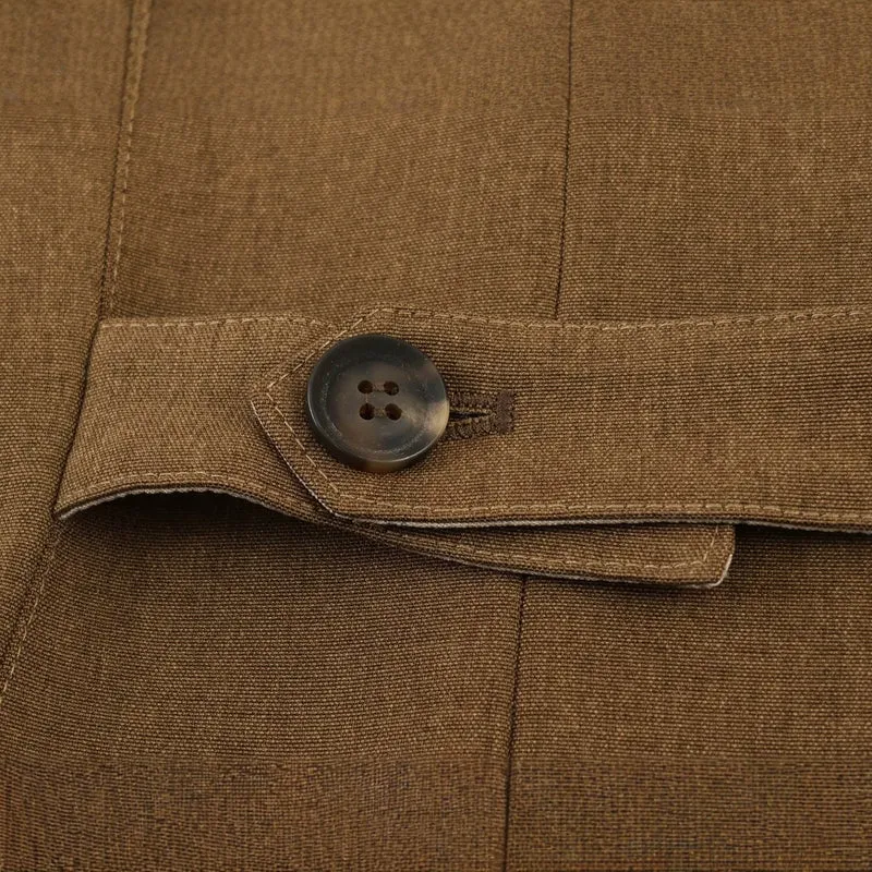 Damen Taillierter Kurzblazer mit Wiener Nähten, durchgehender Knopfleiste und Pattentaschen Nord Taschen
