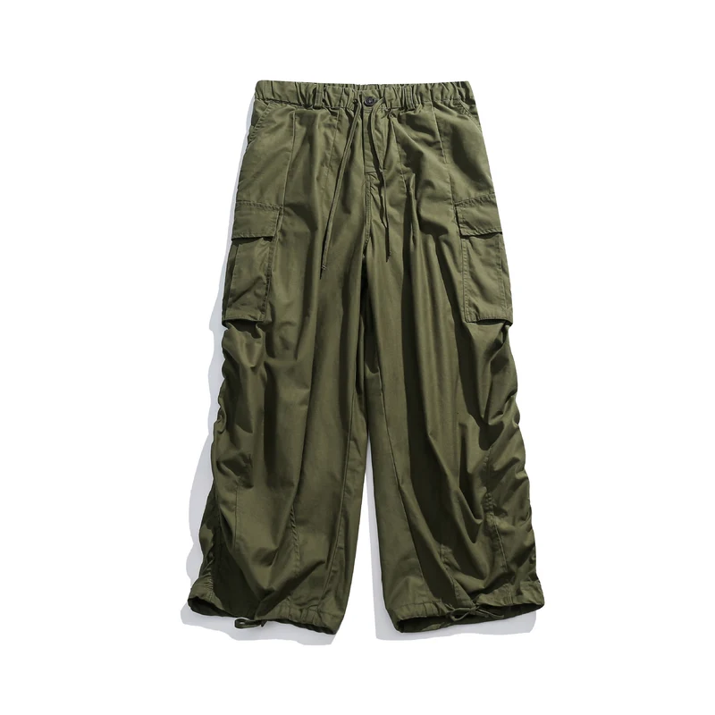 Damen Weite Cargo‑Culotte mit elastischem Tunnelzugbund und Saumkordel Nord Taschen