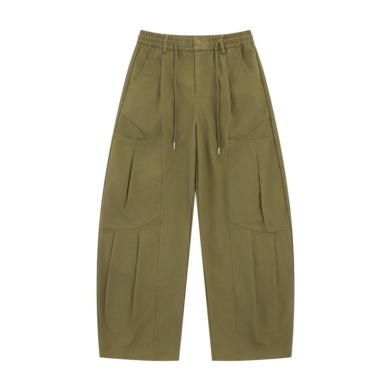 Damen Weite Cargo-Culotte mit elastischem Bund und großen Pattentaschen Nord Taschen