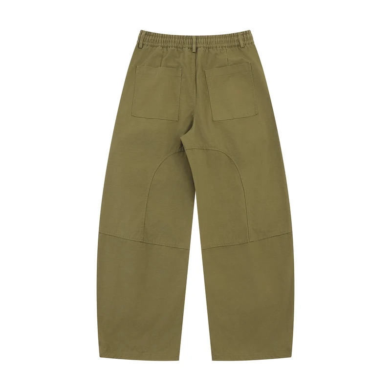 Damen Weite Cargo-Culotte mit elastischem Bund und großen Pattentaschen Nord Taschen