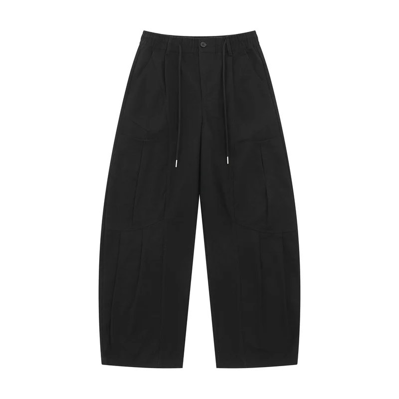Damen Weite Cargo-Culotte mit elastischem Bund und großen Pattentaschen Nord Taschen