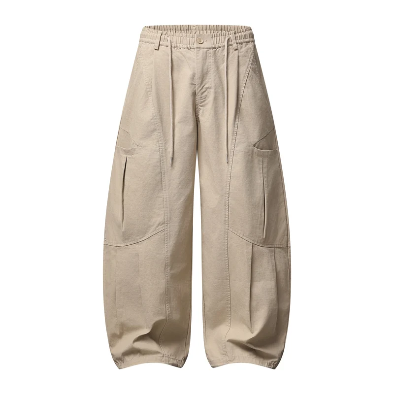 Damen Weite Cargo-Culotte mit elastischem Bund und großen Pattentaschen Nord Taschen