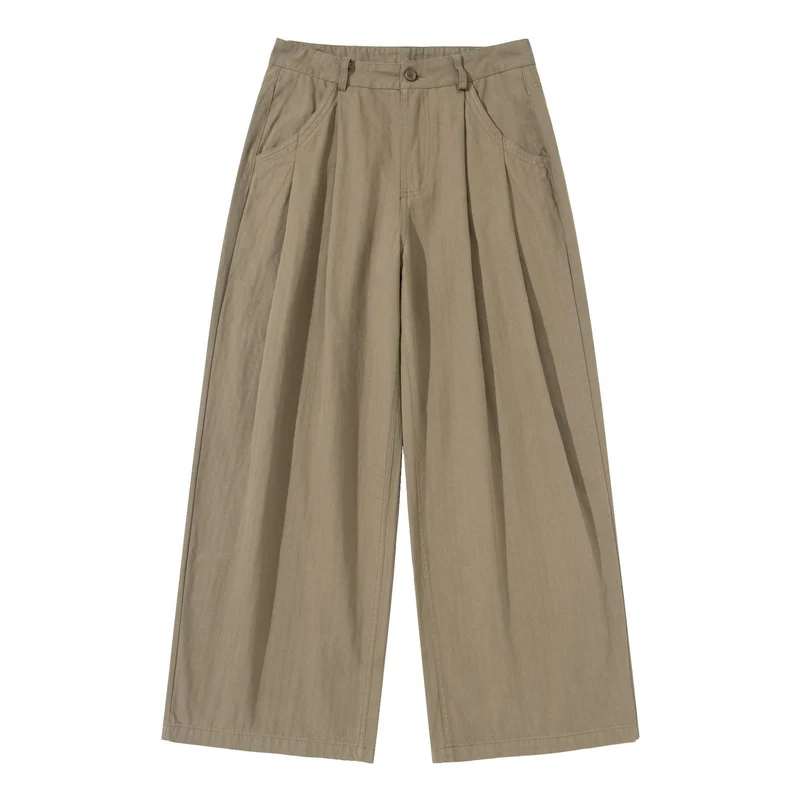 Damen Weite Bundfalten-Culottehose mit hohem Bund und tiefen Eingrifftaschen Nord Taschen