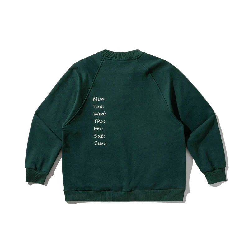 Herren Sweatshirt mit Knopfleiste im Henley‑Stil, Raglanärmeln und aufgesetzten Rundtaschen Nord Taschen
