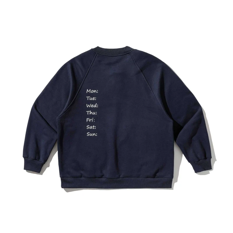 Herren Sweatshirt mit Knopfleiste im Henley‑Stil, Raglanärmeln und aufgesetzten Rundtaschen Nord Taschen