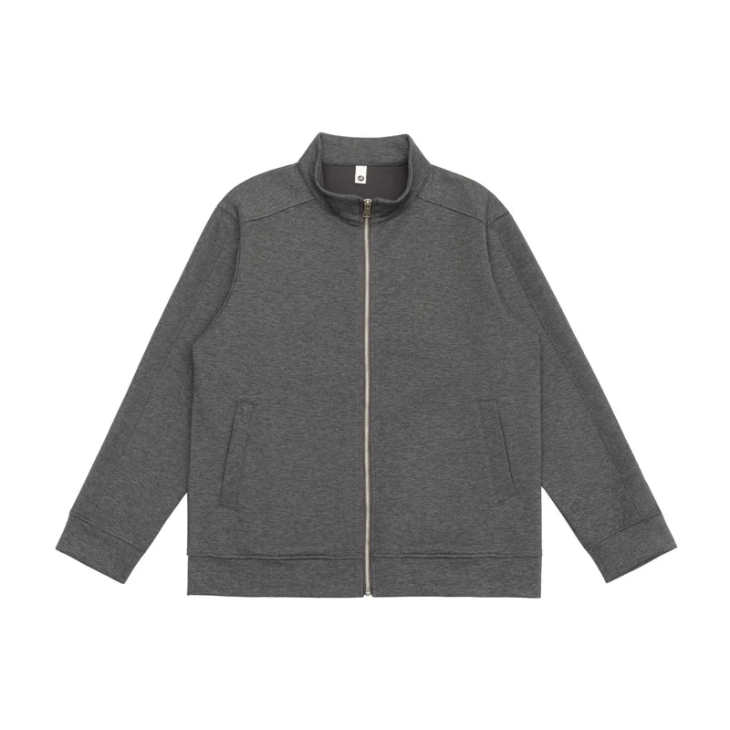 Herren Sweatjacke mit Stehkragen, durchgehendem Reißverschluss und kontrastierten Ärmeleinsätzen Nord Taschen