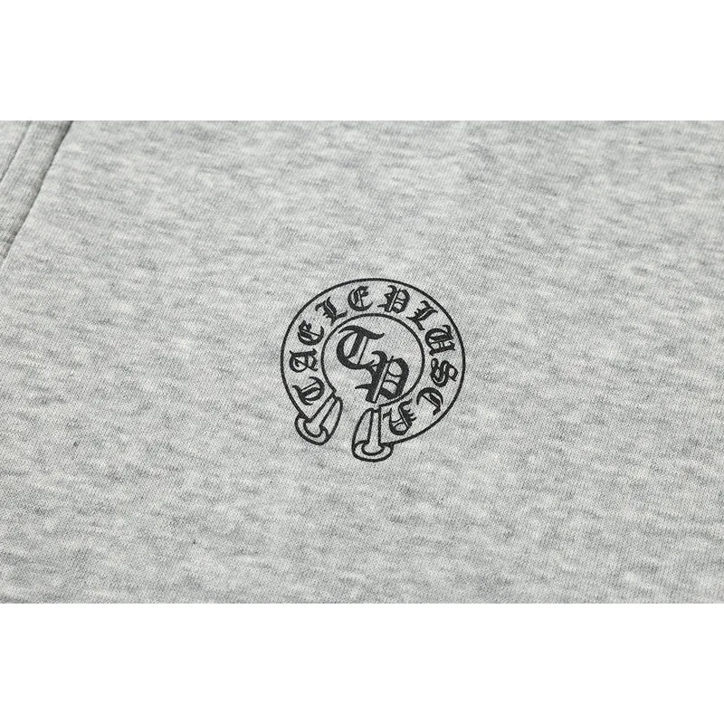Unisex Kapuzenpullover im Urban‑Gothic‑Print mit geripptem Saum Nord Taschen
