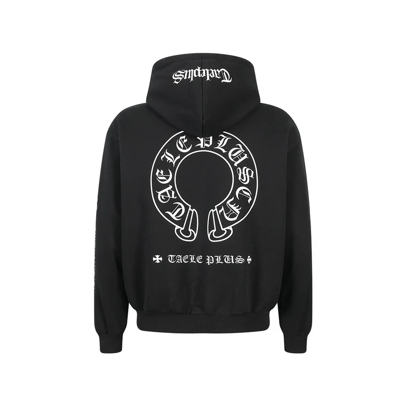 Unisex Kapuzenpullover im Urban‑Gothic‑Print mit geripptem Saum Nord Taschen