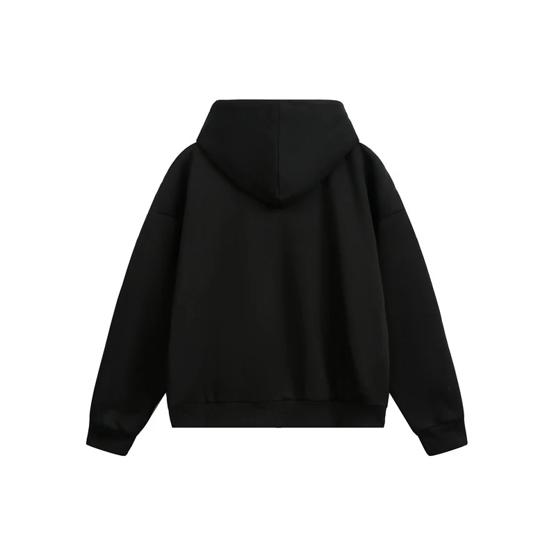 Unisex Kapuzen‑Sweatjacke mit Zweiwege‑Reißverschluss und kariertem Kapuzenfutter Nord Taschen