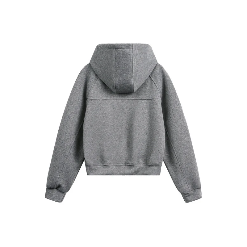 Unisex Kapuzen-Sweatjacke mit Zwei-Wege-Reißverschluss und Boxy-Schnitt Nord Taschen