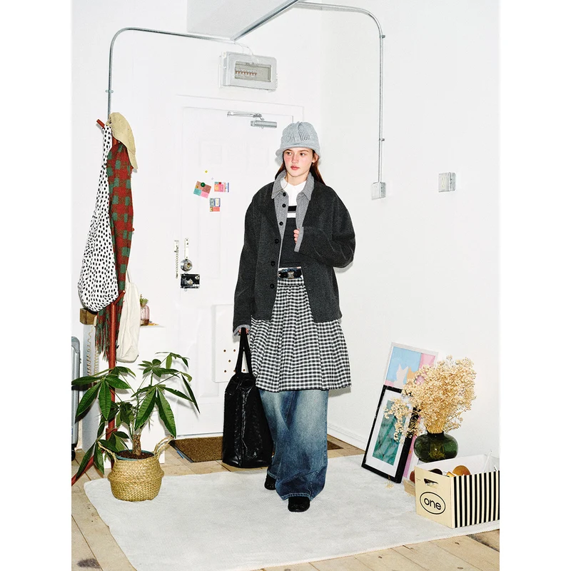 Herren Kurzblouson im Layer‑Look mit Kontrastkragen Nord Taschen