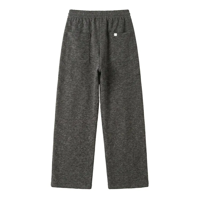 Damen Lounge‑Hose mit weitem Bein, elastischem Bund und Kordelzug Nord Taschen