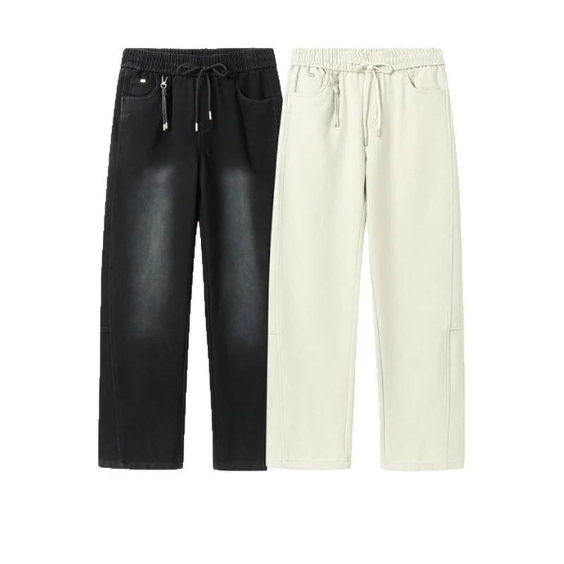Damen Locker geschnittene Sweathose mit elastischem Bund und Kordelzug Nord Taschen