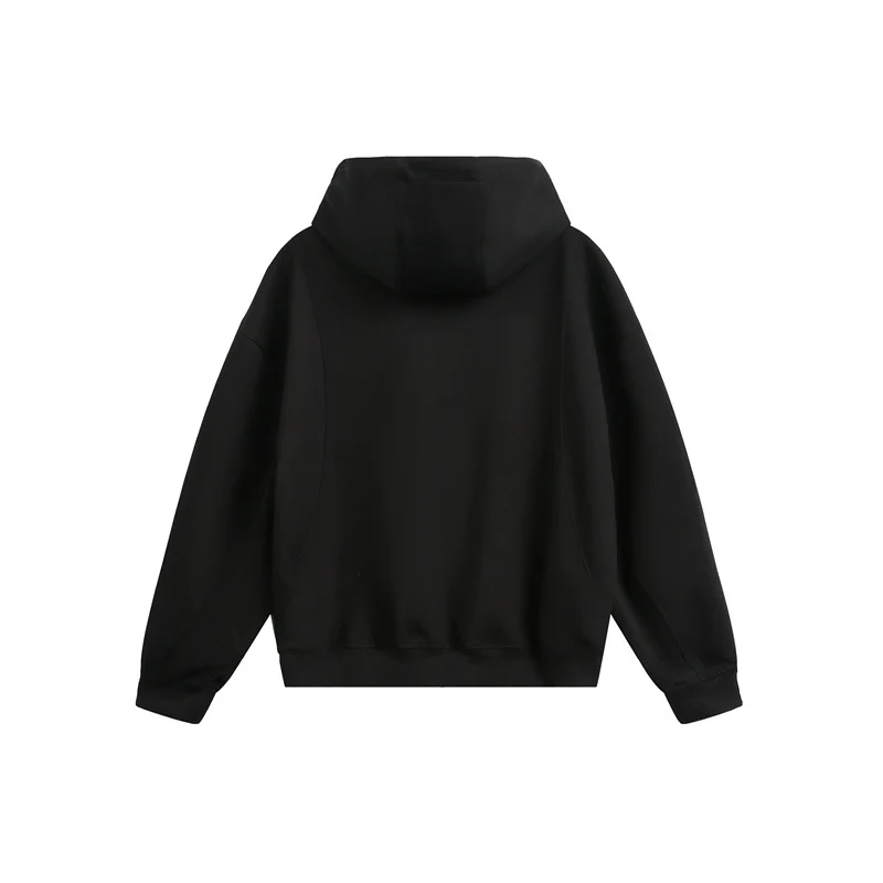 Damen Locker geschnittene Reißverschluss-Hoodie mit hohem Funnelkragen und Zwei-Wege-Funktion Nord Taschen
