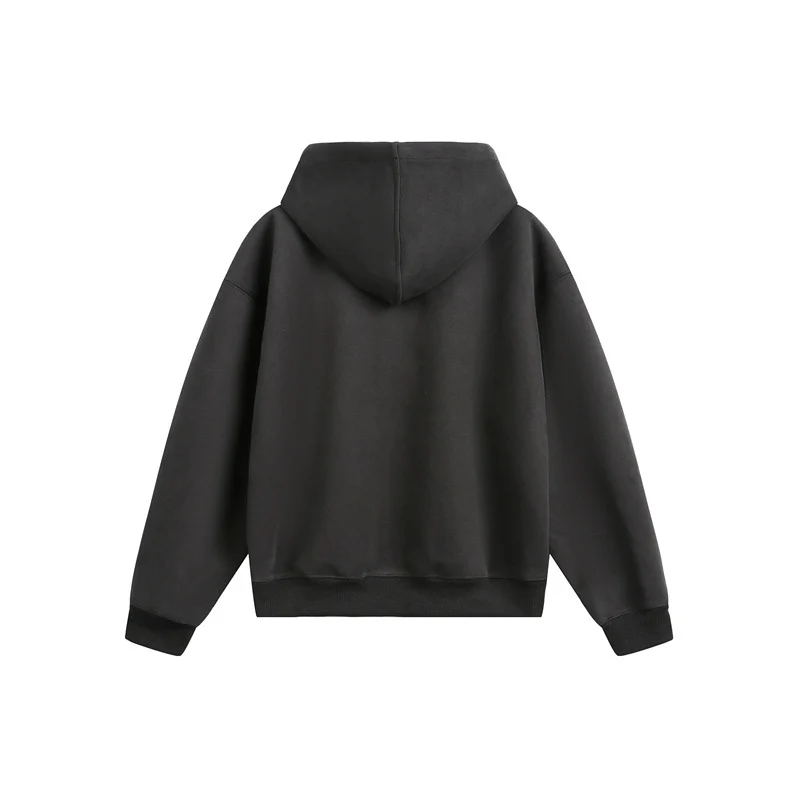 Unisex Kapuzen‑Sweatjacke mit Print‑Badges und Zweiwege‑Reißverschluss Nord Taschen