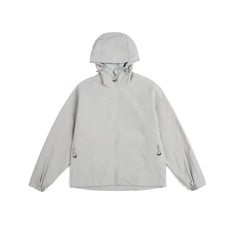 Damen leichte Windjacke mit Kapuze, verstellbarem Saum und wasserabweisender Funktion Nord Taschen