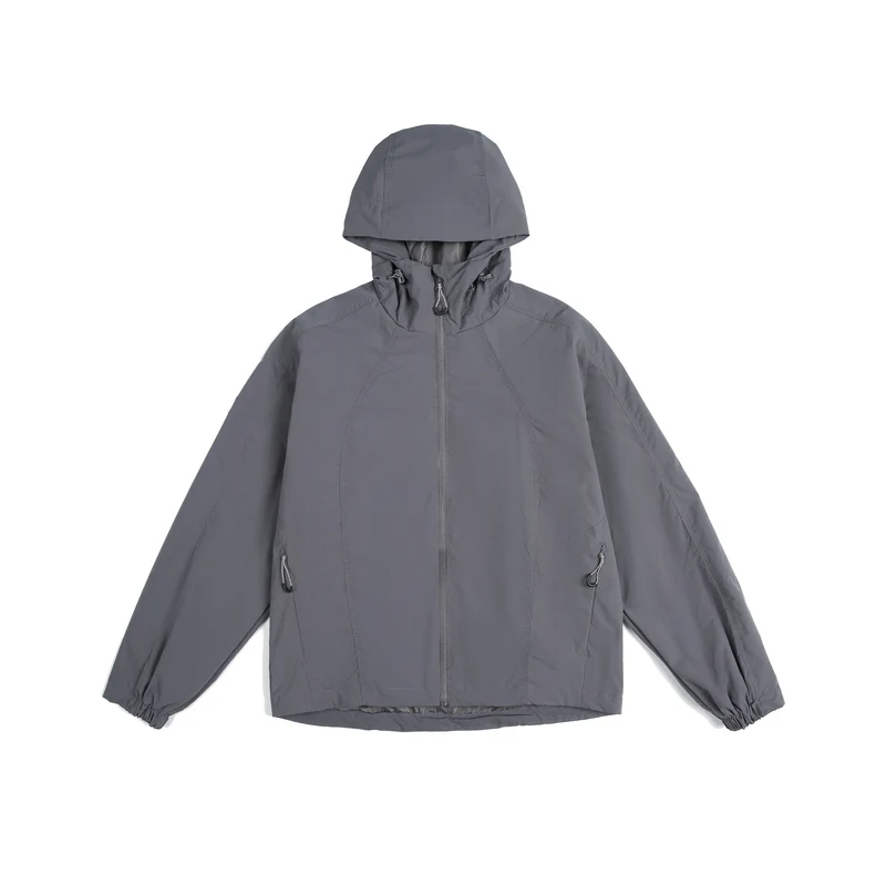 Damen leichte Windjacke mit Kapuze, verstellbarem Saum und wasserabweisender Funktion Nord Taschen
