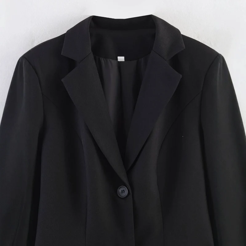 Damen taillierter Blazer mit Spitzenbesatz und ausgestelltem Saum Nord Taschen