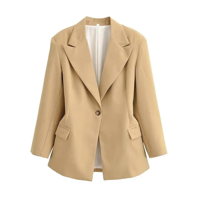 Damen Oversize-Blazer mit markantem Revers und leicht taillierter Silhouette Nord Taschen