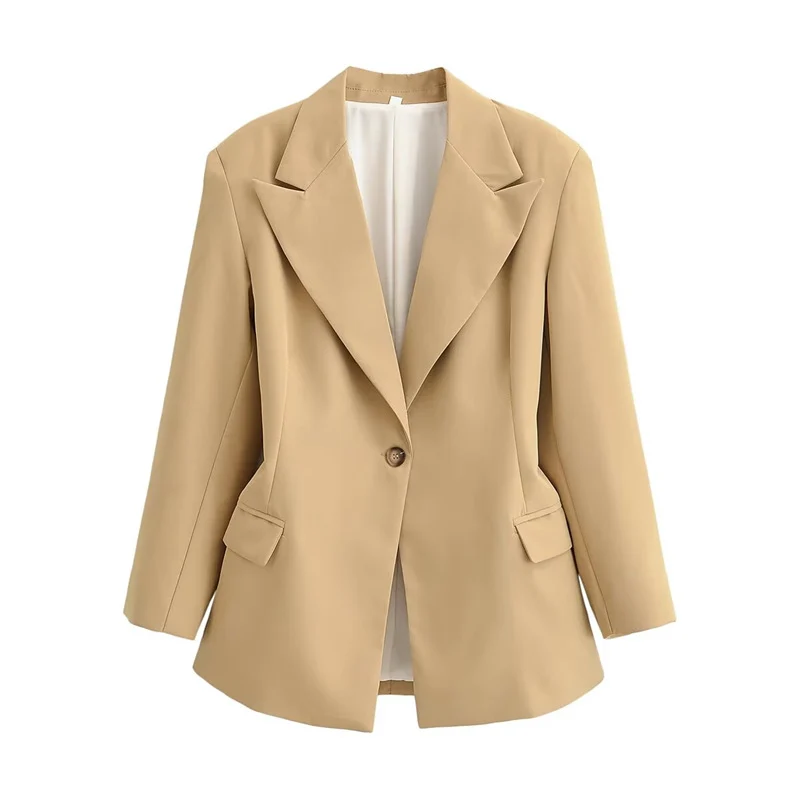 Damen Oversize-Blazer mit markantem Revers und leicht taillierter Silhouette Nord Taschen