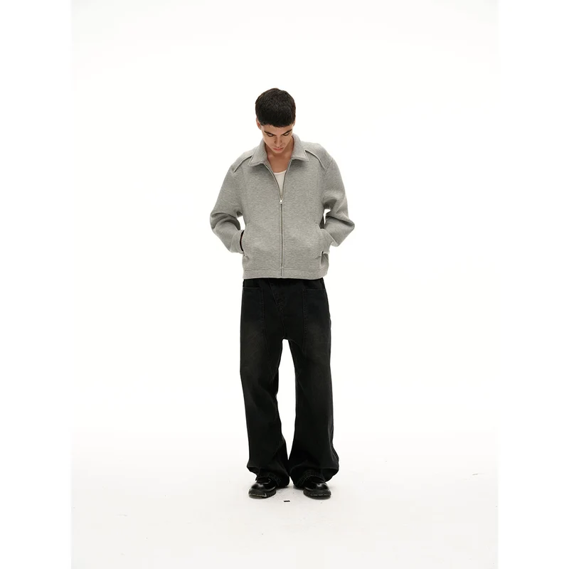 Damen Leichte Boxy‑Sweatjacke mit Hemdkragen, durchgehendem Reißverschluss und verdeckten Seitentaschen Nord Taschen