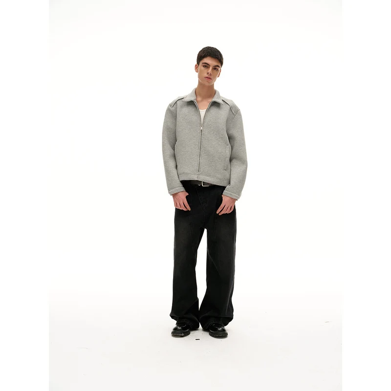 Damen Leichte Boxy‑Sweatjacke mit Hemdkragen, durchgehendem Reißverschluss und verdeckten Seitentaschen Nord Taschen