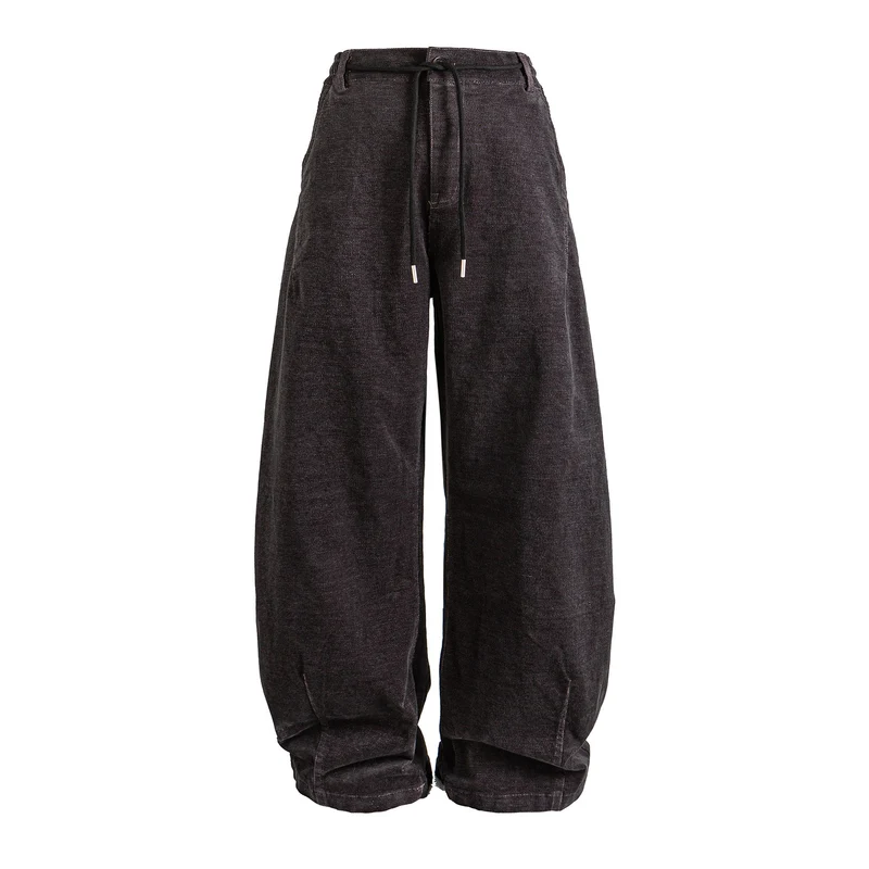 Damen Lässige Jogger-Jeans mit elastischem Bund und Kordelzug Nord Taschen