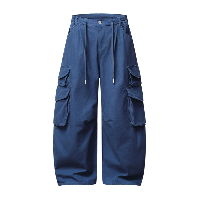 Damen Utility-Cargo-Culotte mit weitem Bein, elastischem Bund und Pattentaschen Nord Taschen