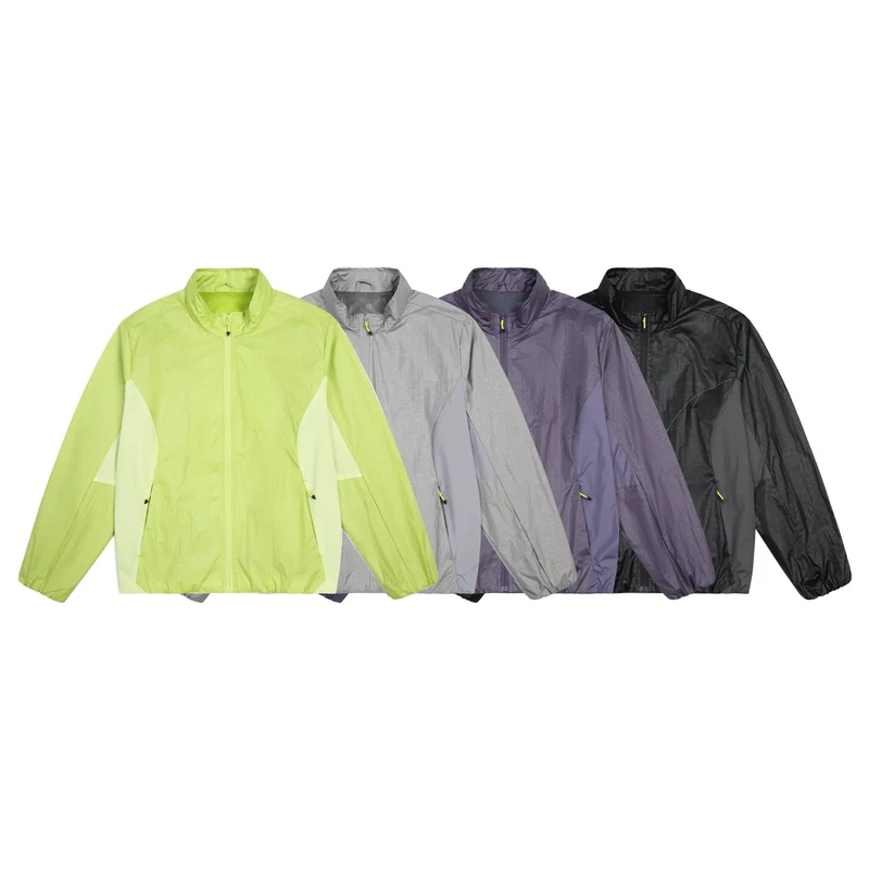 Damen Ultraleichte Lauf- und Windjacke mit Stehkragen und Mesh-Futter Nord Taschen
