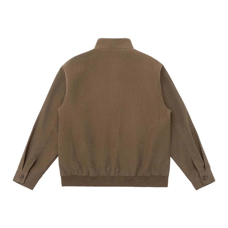 Herren Gepolsterte Jacke im Cord‑Look mit Stehkragen und aufgesetzten Pattentaschen Nord Taschen