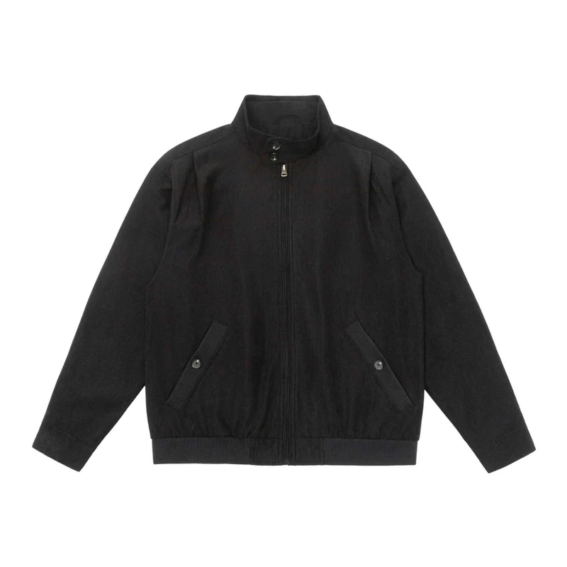 Herren Gepolsterte Jacke im Cord‑Look mit Stehkragen und aufgesetzten Pattentaschen Nord Taschen