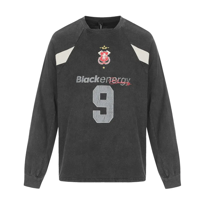 Herren Retro-Sweatshirt im Vintage-Sportswear-Look mit Raglanärmeln und Nummernprint Nord Taschen