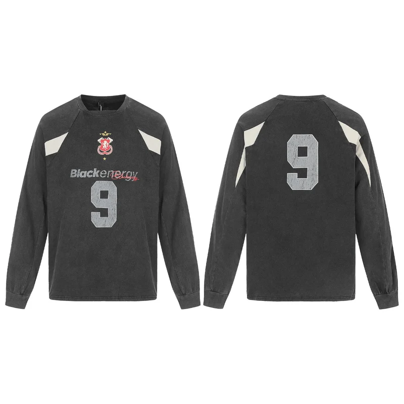 Herren Retro-Sweatshirt im Vintage-Sportswear-Look mit Raglanärmeln und Nummernprint Nord Taschen