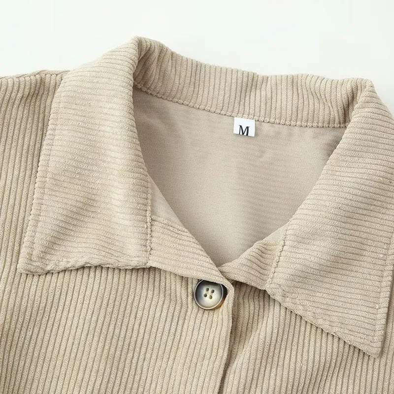 Damen Longshirt-Tunika aus feinem Rippjersey mit Hemdkragen und durchgehender Knopfleiste Nord Taschen