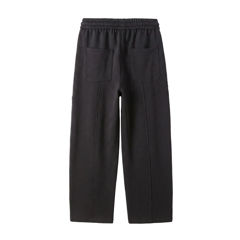 Damen Kurzgeschnittene Sweathose mit elastischem Bund und Ziernähten Nord Taschen