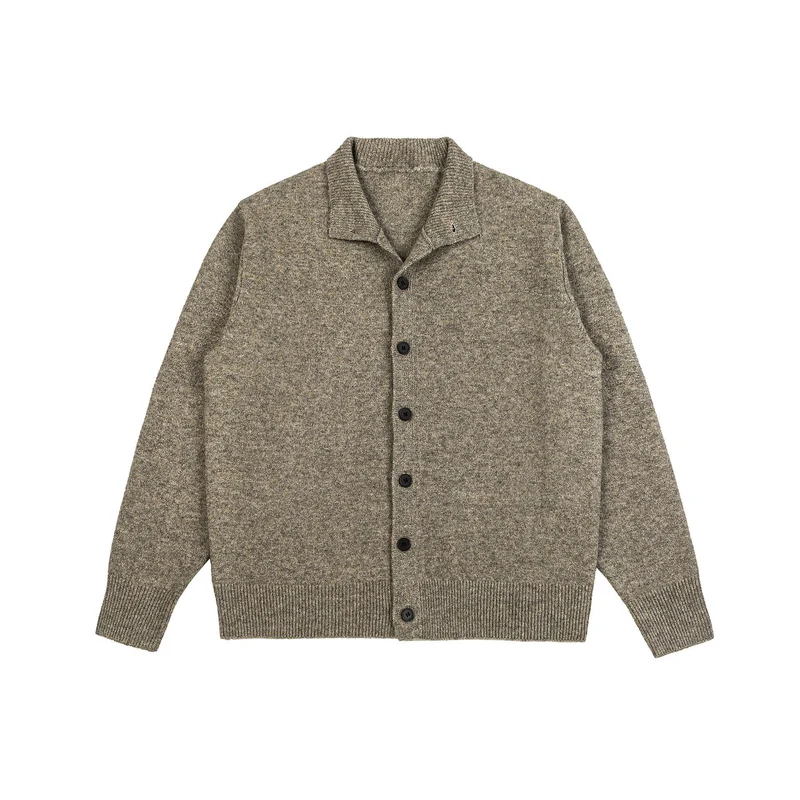 Damen Strick-Cardigan mit Stehkragen, durchgehender Knopfleiste und geripptem Saum Nord Taschen