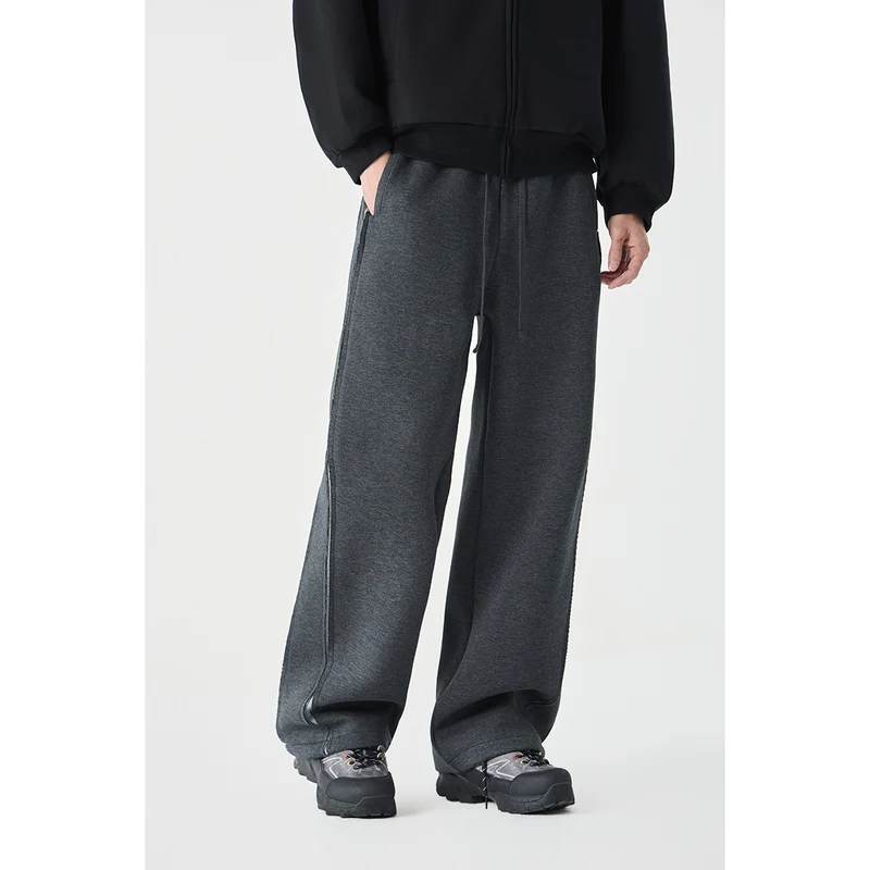 Damen Relaxed-Fit Culotte-Sweathose mit hohem Gummibund und Kontrastpaspel Nord Taschen