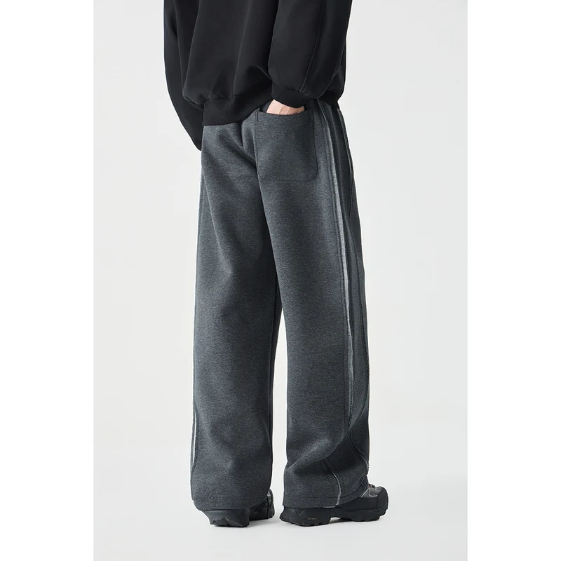 Damen Relaxed-Fit Culotte-Sweathose mit hohem Gummibund und Kontrastpaspel Nord Taschen