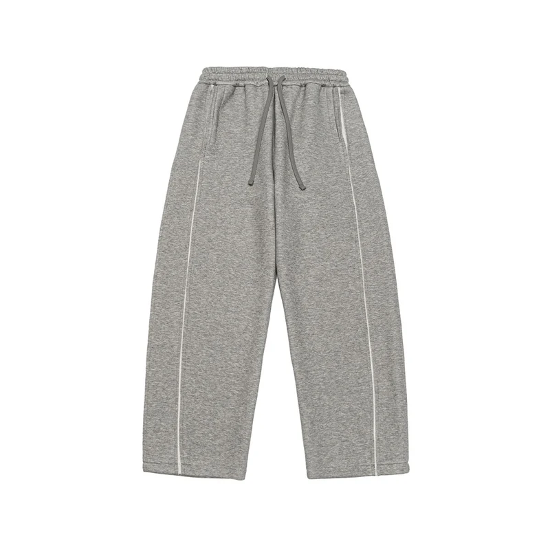 Damen Relaxed-Fit Culotte-Sweathose mit hohem Gummibund und Kontrastpaspel Nord Taschen