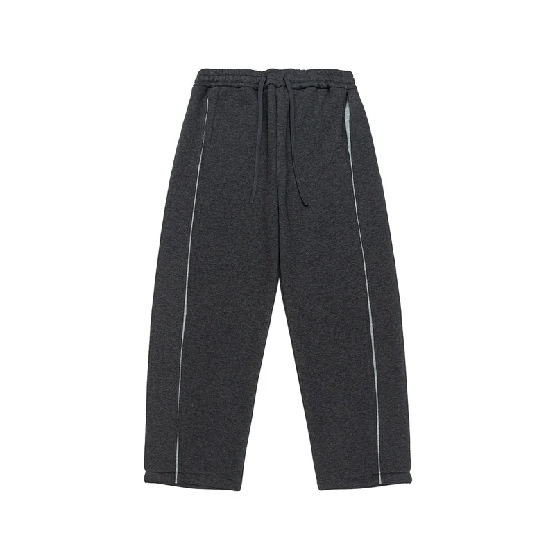 Damen Relaxed-Fit Culotte-Sweathose mit hohem Gummibund und Kontrastpaspel Nord Taschen