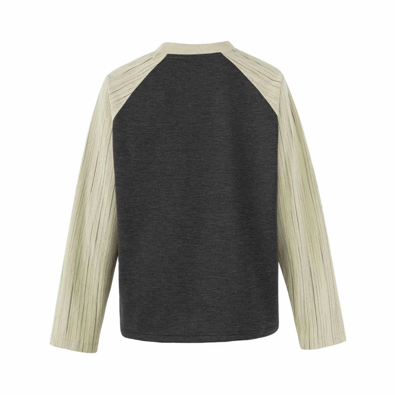 Damen Raglan‑Sweatshirt mit grafischem Kathedralprint und strukturierten Ärmeln Nord Taschen