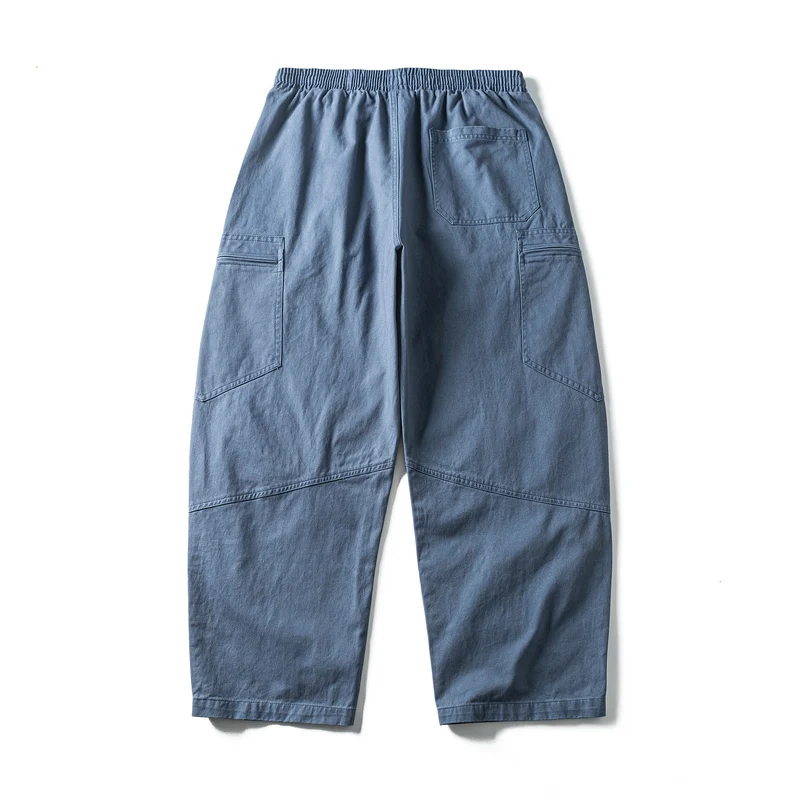 Herren Cropped Cargo-Hose mit elastischem Bund, Tunnelzug und Reißverschlusstaschen Nord Taschen