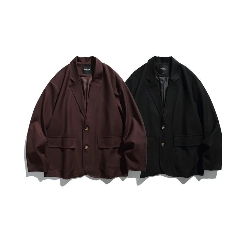 Herren Oversize Sakko aus fallendem Twill mit aufgesetzten Pattentaschen Nord Taschen