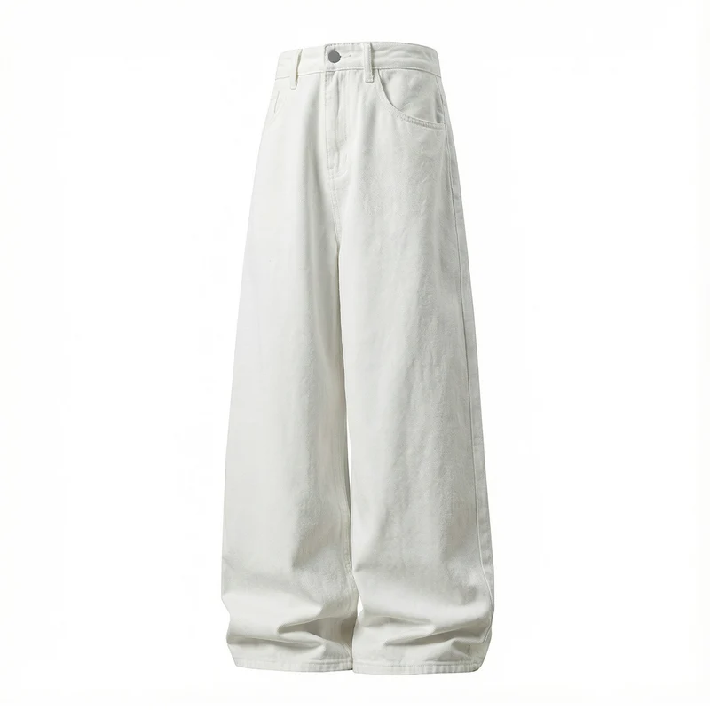 Damen Hochtaillierte Denim‑Hose mit extra weitem Ballon‑Bein und Five‑Pocket‑Design Nord Taschen