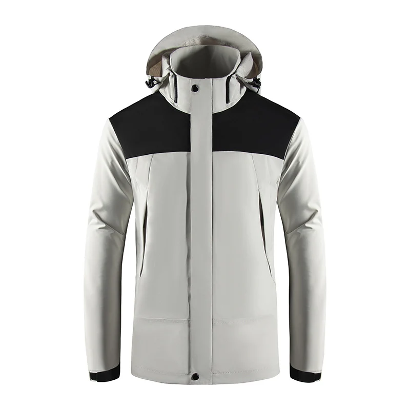 Herren Wind- und Wasserabweisende Softshelljacke mit Kapuze und verdecktem Reißverschluss Nord Taschen