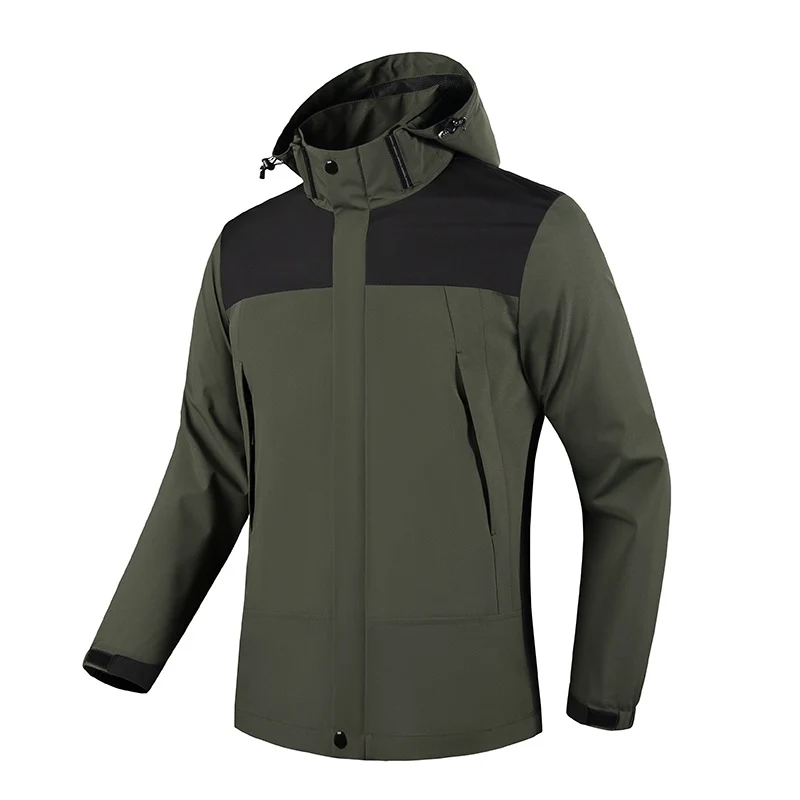 Herren Wind- und Wasserabweisende Softshelljacke mit Kapuze und verdecktem Reißverschluss Nord Taschen