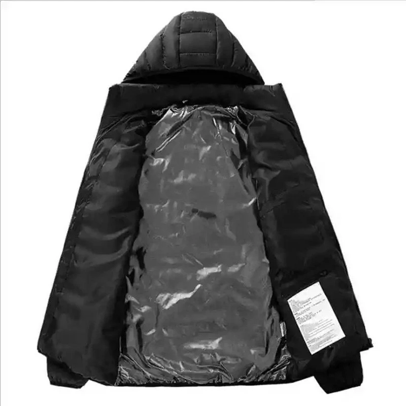Herren wattierte Steppjacke mit Kapuze, ultraleicht und winddicht Nord Taschen