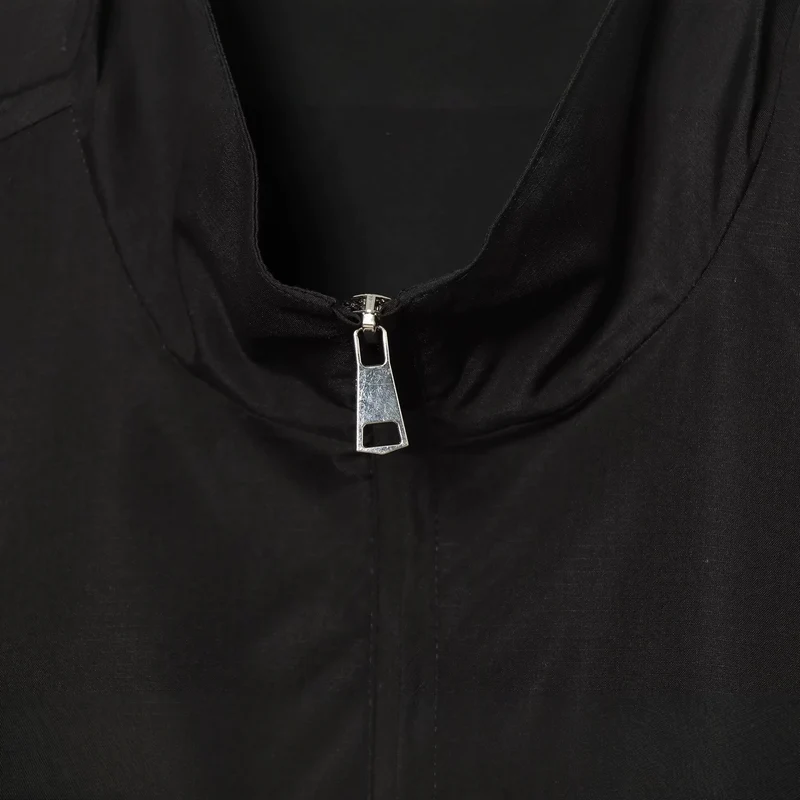 Damen leichte taillierbare Windjacke mit Stehkragen, Tunnelzug und Tüllbesatz Nord Taschen